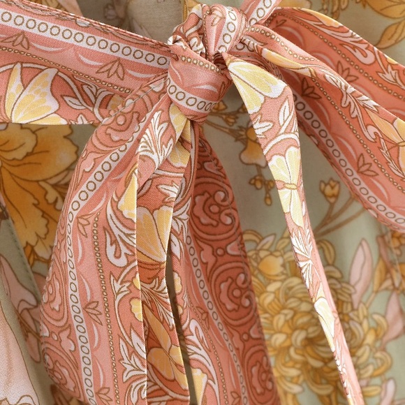 SOLD OUT Butterfly Fields Floral Pastel Casual Kimono Open Duster Wrap Coverup - Picture 10 of 11